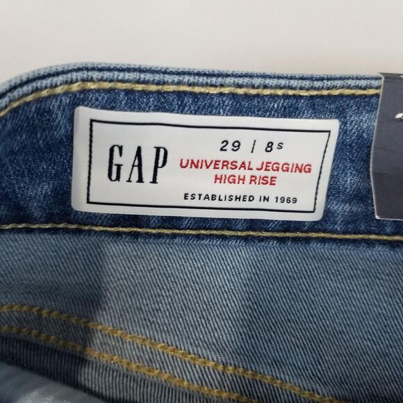 Gap Universal Jegging Jeans Womens 29/8 Short Blue High Rise Super Skinny NWT - Picture 6 of 13